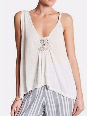 FP L New Vibes Embellished Tank Top